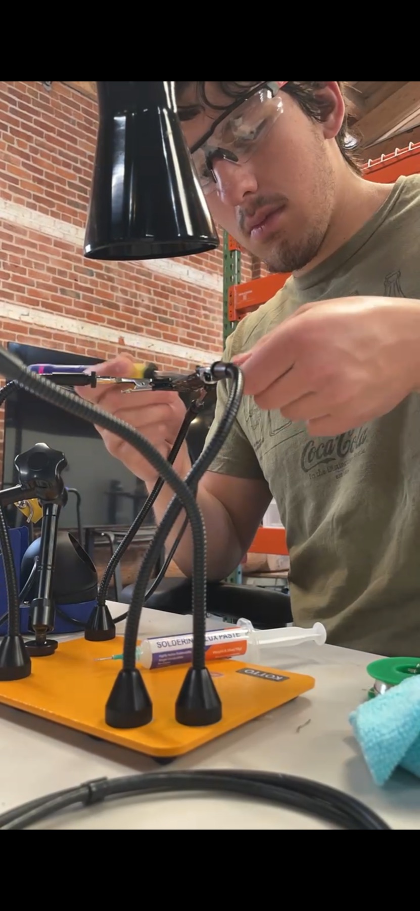 Adam soldering electronics